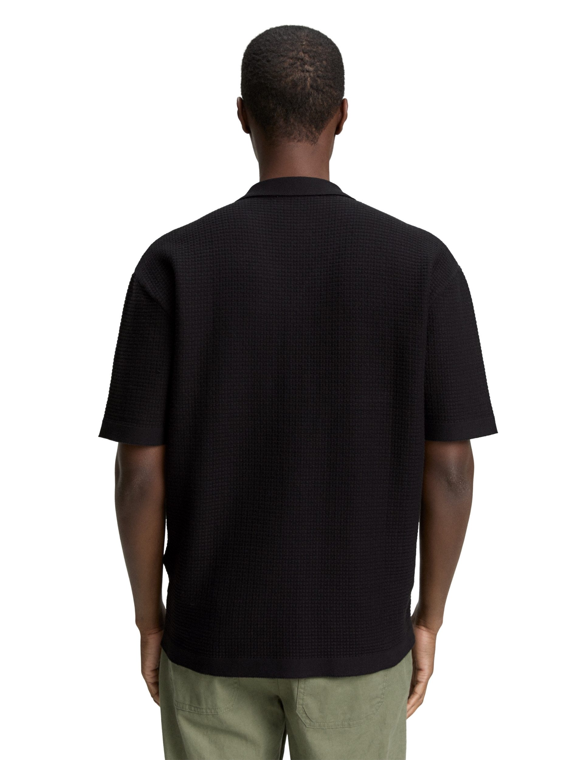 TOM TAILOR Denim Strickpullover Strick-Poloshirt