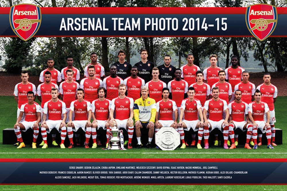 Poster Fußball - Poster - Arsenal - Team Photo 14/15