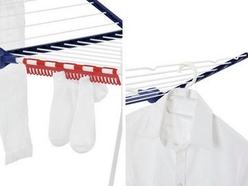 Leifheit Wäscheständer Pegasus 200, &5 Kleiderbügel,4 Kleinteilehalter + Wäscheklammerbeutel ohne Klammern