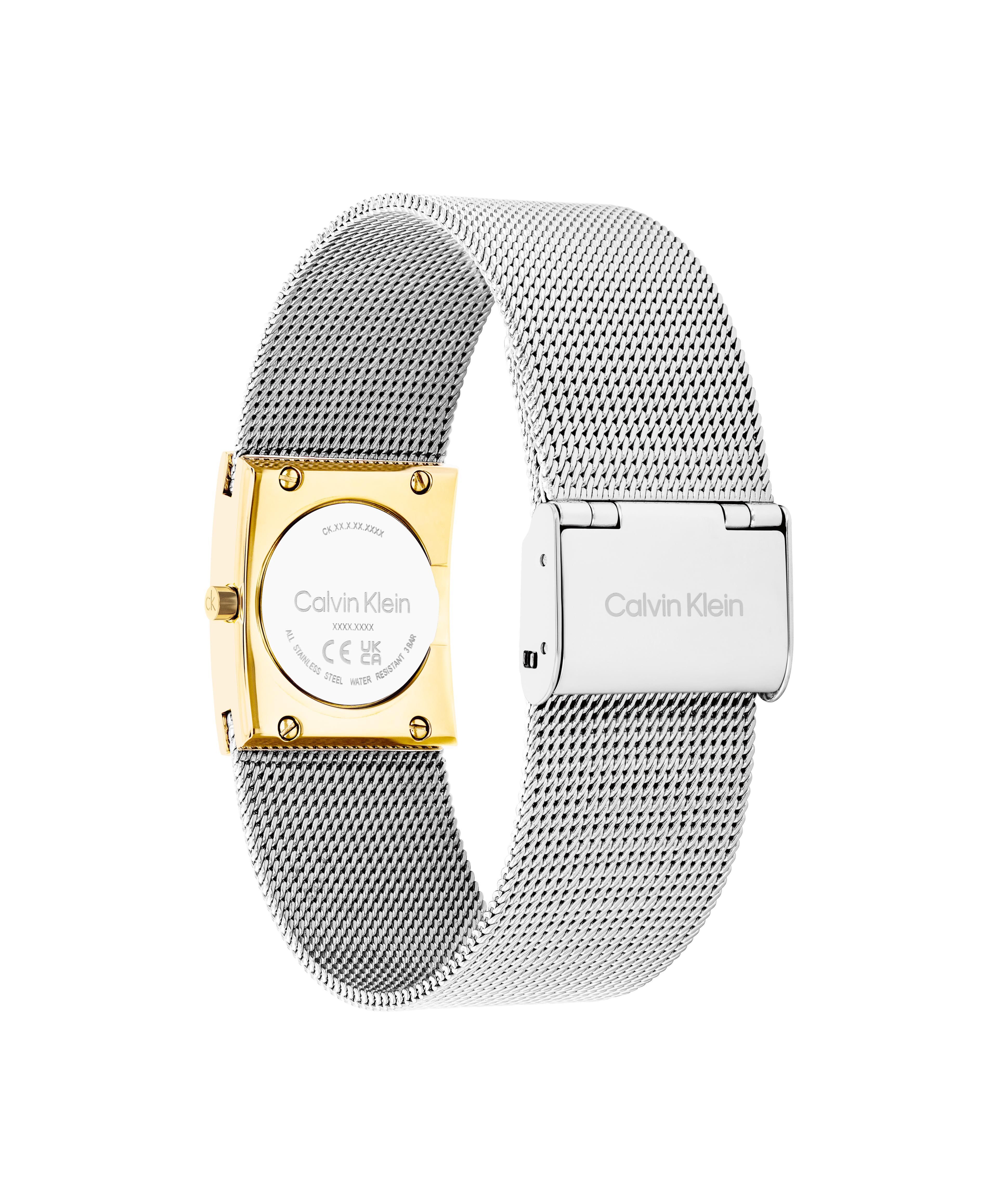 Calvin Klein Quarzuhr CK PULSE 21 mm 25100139, Armbanduhr, Damenuhr, Edelstahlarmband, analog