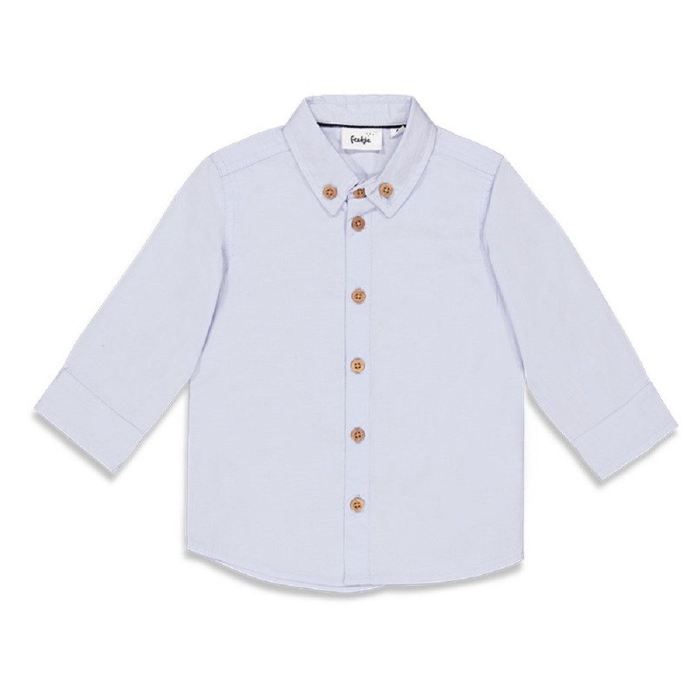 Feetje Langarmhemd -Festlich Taufe Hellblau Baby Basic