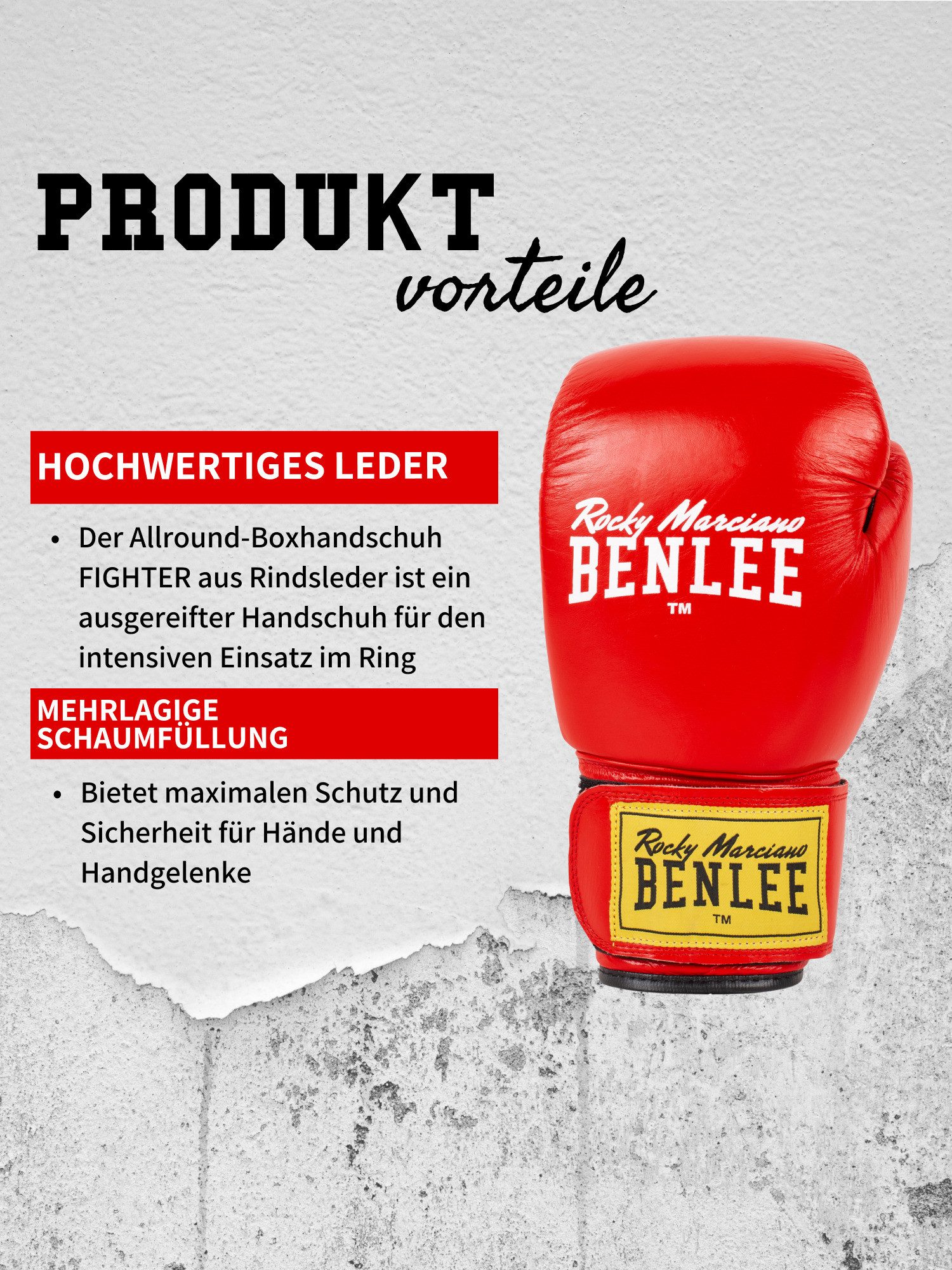 Benlee Rocky Marciano Boxhandschuhe FIGHTER (2-tlg)