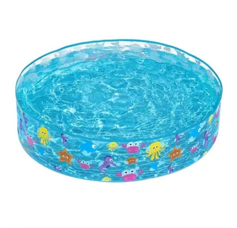 Thumbnail - Bestway Rundpool Kinderpool Planschbecken (Spar-Set, 1-tlg., Reparaturflecken enthalten), Kein Aufblasen nötig, Becken e...