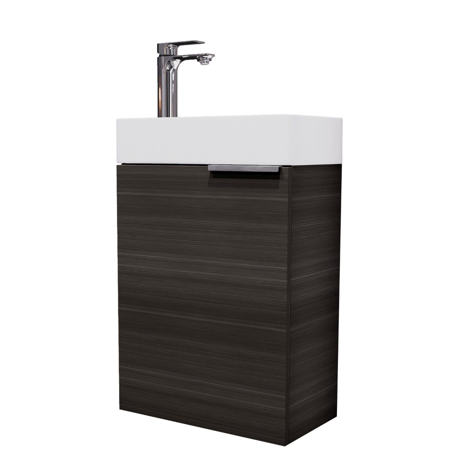 Planetmöbel Waschtisch Waschbeckenunterschrank 40cm Anthrazit (2er günstig online kaufen