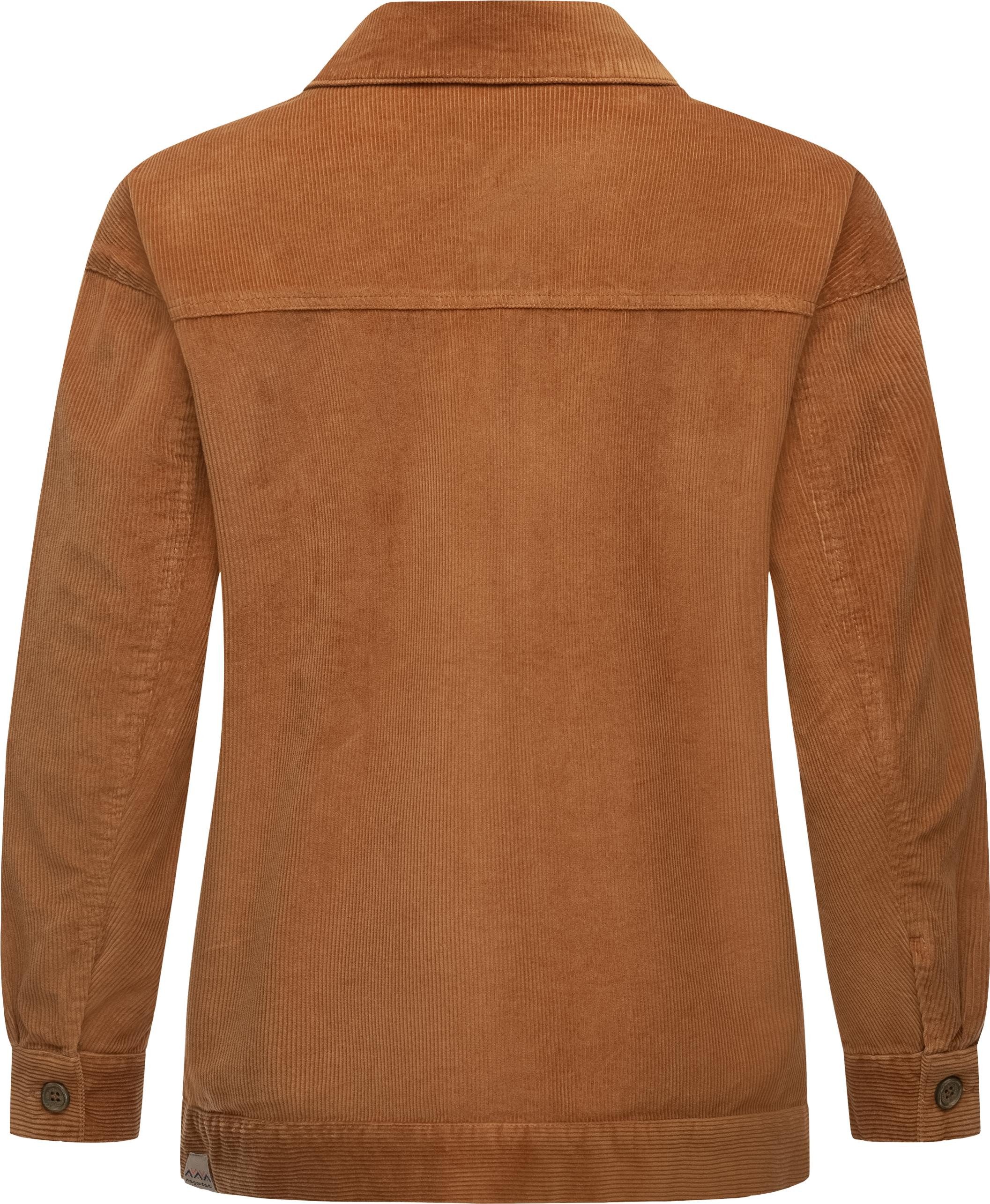 Ragwear Cordjacke Ennea Leichte Damen Übergangsjacke aus Kord