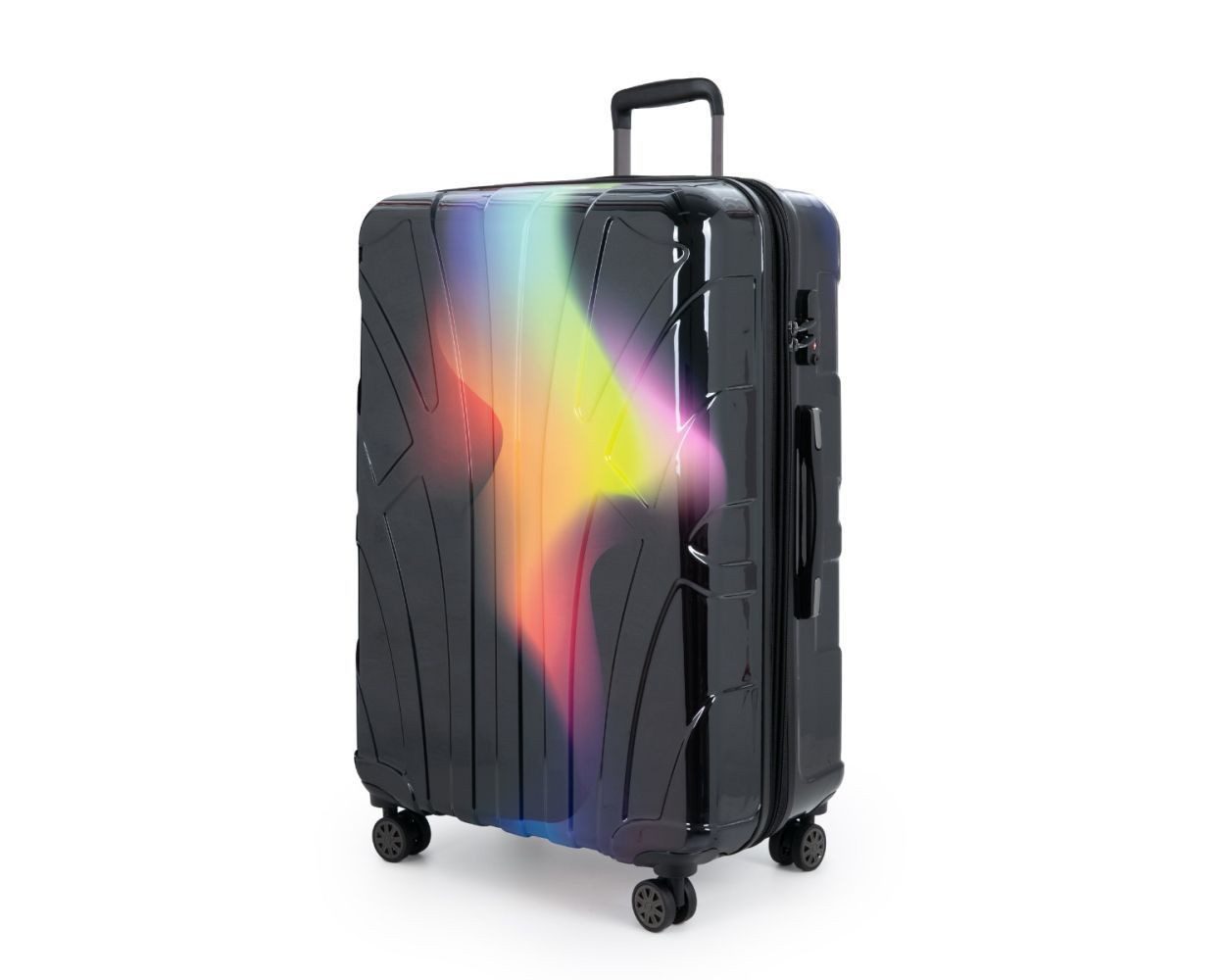 Suitline Trolley S1, 4 Rollen, Großer Reisekoffer XL Koffer mit Erweiterung, Rollkoffer TSA 110 L