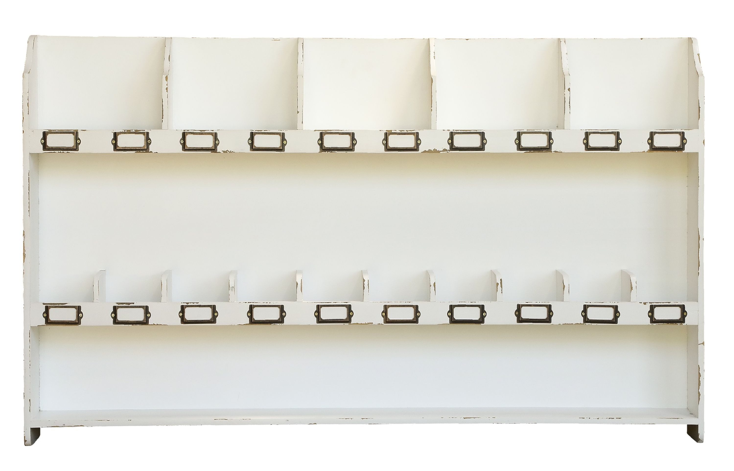 Chic Antique Wandregal Chic Antique - Wandregal Sortierregal Regal Holzregal Holz L 120cm