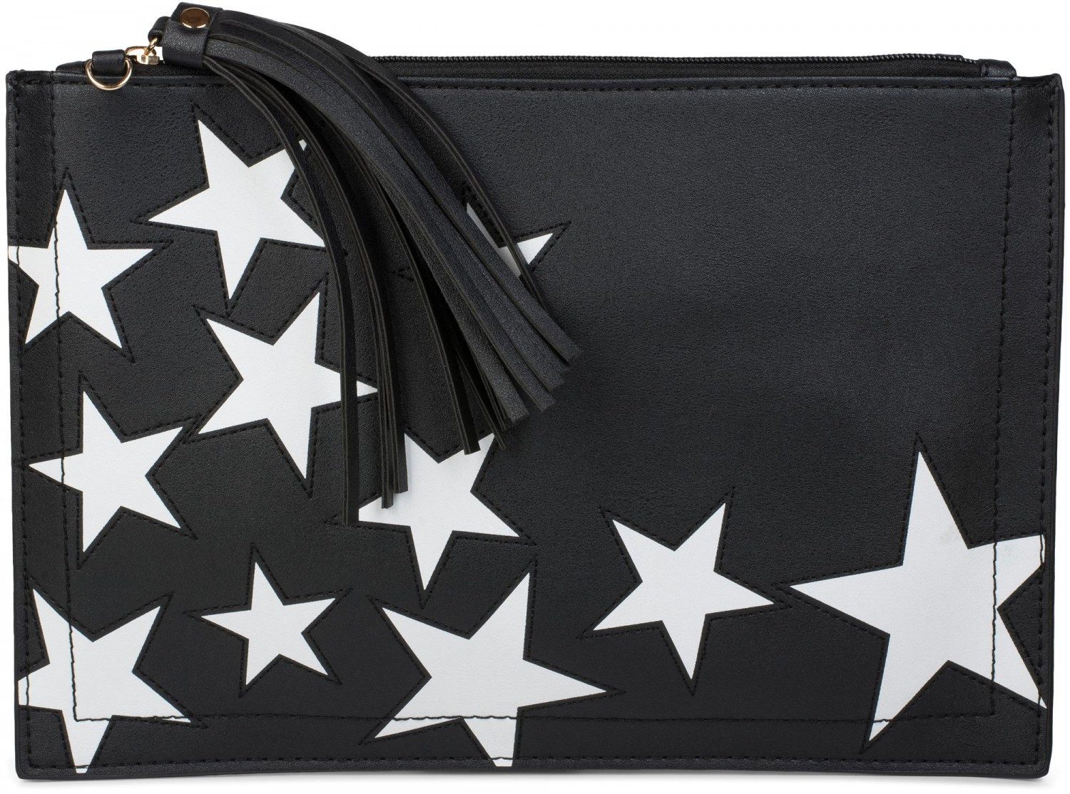 styleBREAKER Clutch Clutch mit Sterne Muster (1-tlg)
