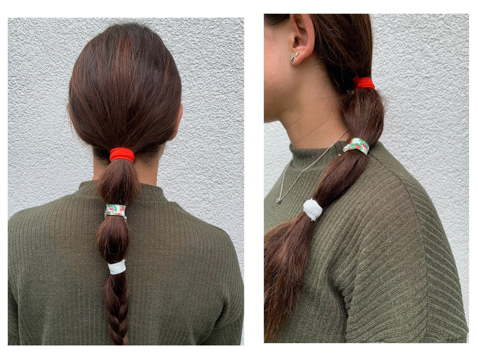 LK Trend & Style Zopfband Armband das sich ganz schnell als Haarband einsetzen läßt., für die Festival Frisur, cooles Armband, It-Piece für den Sommer ein MUSS