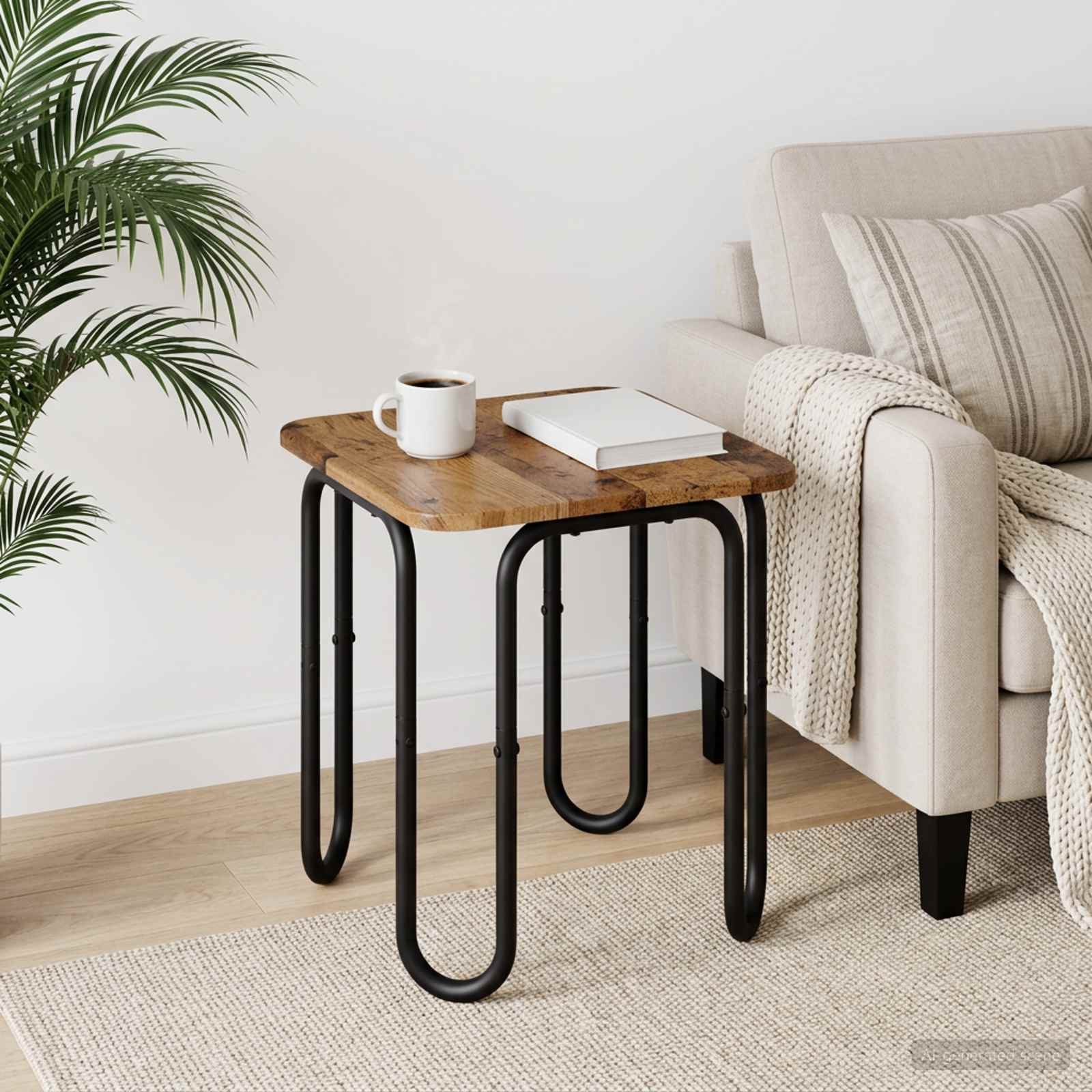 vidaXL Couchtisch Couchtisch Altholz 40 x 40 x 45 cm Holzwerkstoff (1-St)