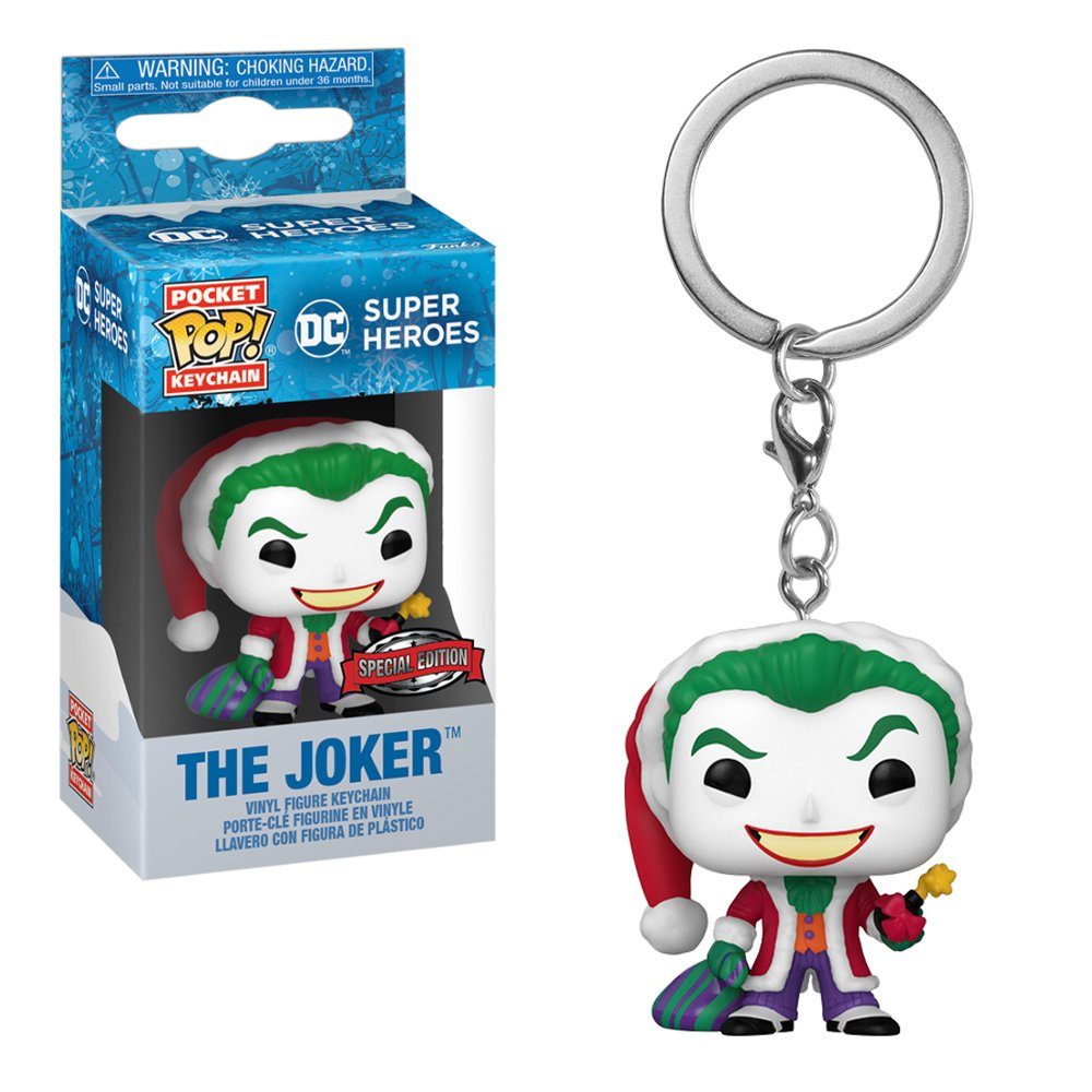 Comics Joker POP! Pocket - Holiday Schlüsselanhänger Funko DC