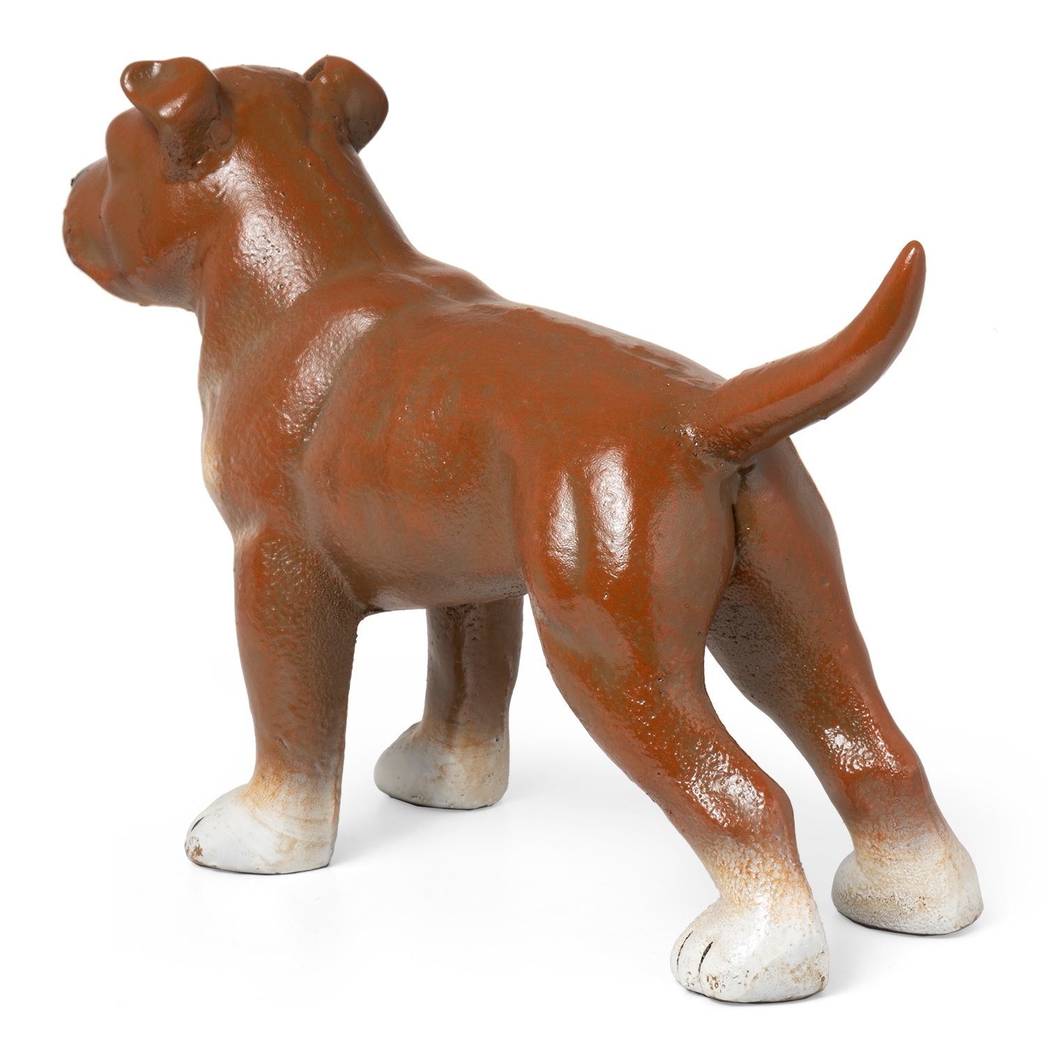 Gußeisen, Hundefigur Dekofigur Gartenfigur Moritz aus Hund Gartedekoration Hundefigur Hund