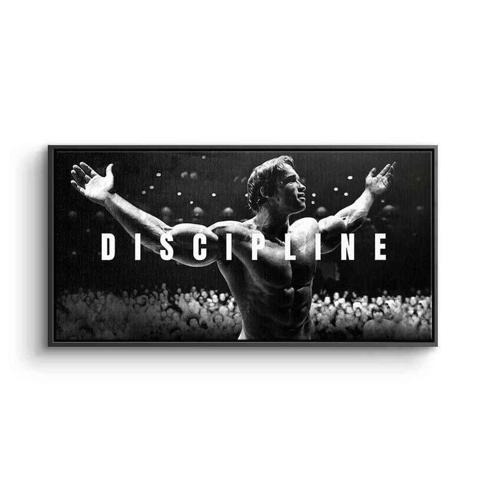 DOTCOMCANVAS® Leinwandbild Discipline, Leinwandbild Arnold Schwarzenegger günstig online kaufen