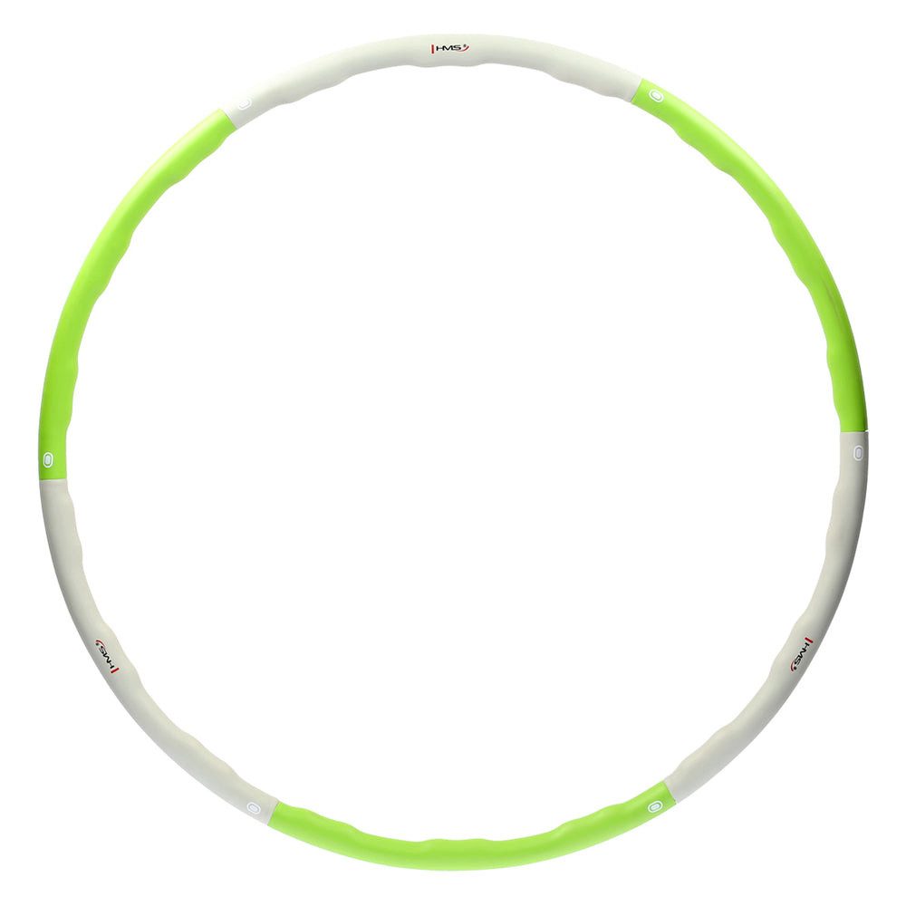 HMS Hula-Hoop-Reifen Fitnessreifen Massagereifen Bauchtrainer (Spar-Set, 1-tlg., 100 cm zerlegbar), 6 Segmente, Massagenoppen, zerlegbar, 1,5 kg