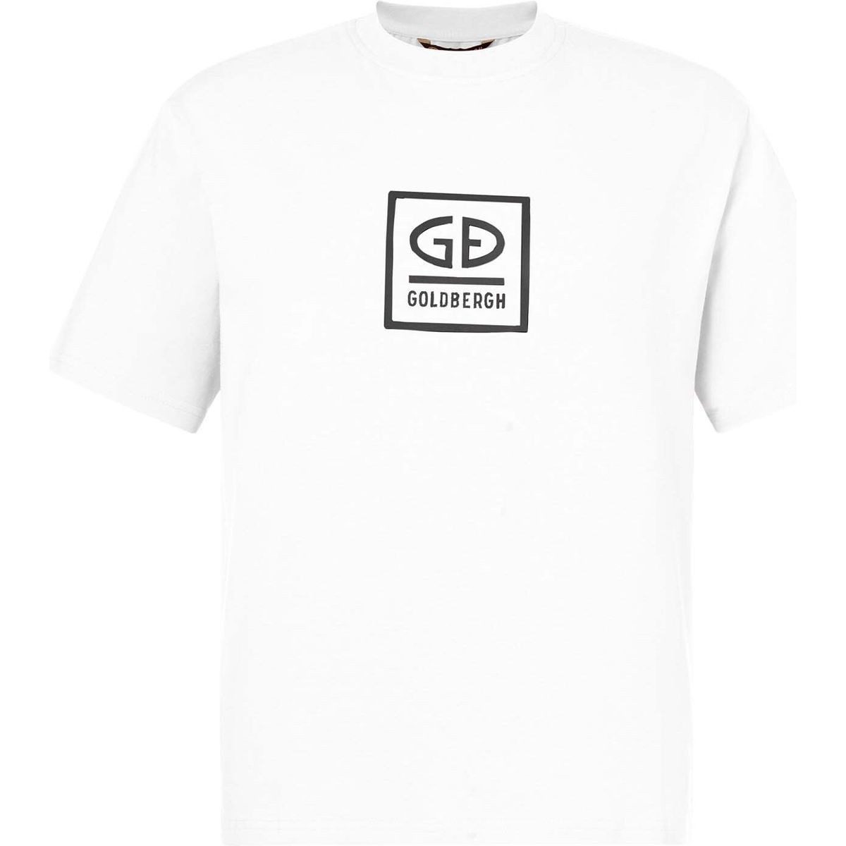 Goldbergh Kurzarmshirt Legacy Short Sleeve top Stilvolles, elastisches Damen-T-Shirt aus Bio-Baumwolle mit 3D-Logo
