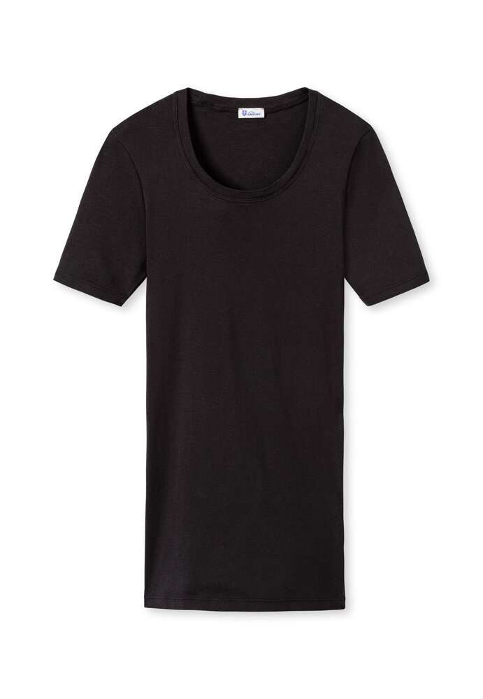 SCHIESSER REVIVAL Unterziehshirt Berta softer Feinripp aus Zwirn