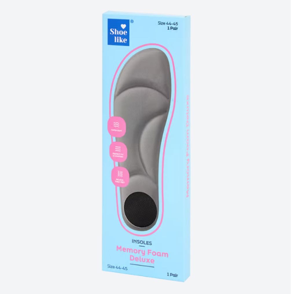 Spectrum Устілки Memory Foam Deluxe Розмір 38-45 1 Paar Устілки