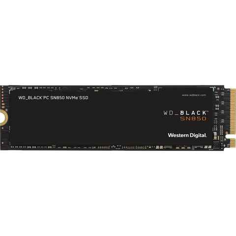 WD_Black SN850 2TB interne SSD (2 TB) 7000 MB/S Lesegeschwindigkeit, 5100 MB/S Schreibgeschwindigkeit