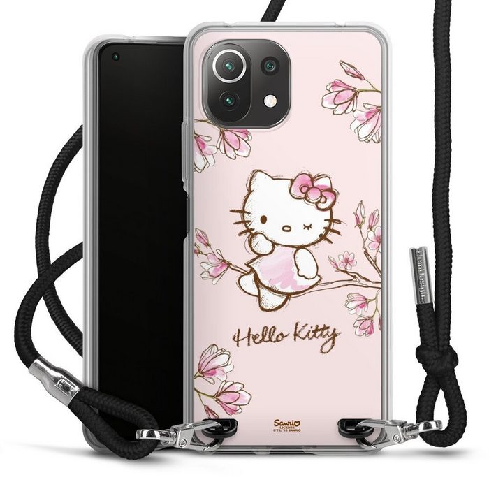 DeinDesign Handyhülle Hello Kitty Fanartikel Hanami Hello Kitty - Magnolia Xiaomi Mi 11 Lite 5G NE Handykette Hülle mit Band Case zum Umhängen