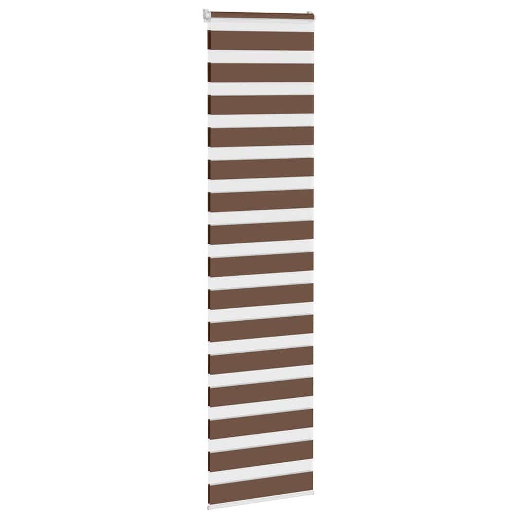 Rollo Doppelrollo Braun 60x200 cm Stoffbreite 55,9 cm Polyester, vidaXL