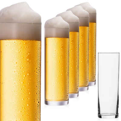 IMPERIAL glass Bierglas Kölschgläser Set 6-Teilig 200ml (max. 250ml), Glas, Kölschstangen 0,2L Bierstangen Bierglas Spülmaschinenfest