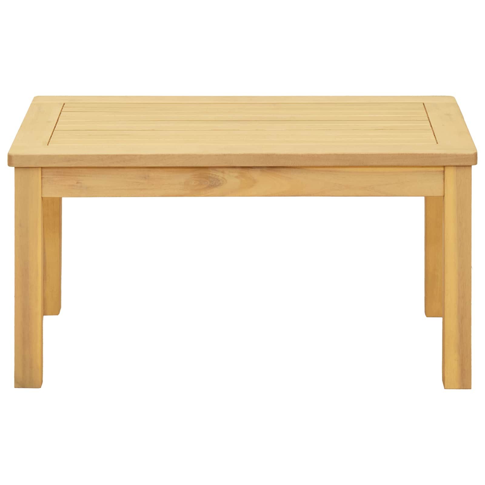vidaXL Gartentisch Couchtisch Helles nholz 70 x 40 x 36 cm Massivholz (1-St)