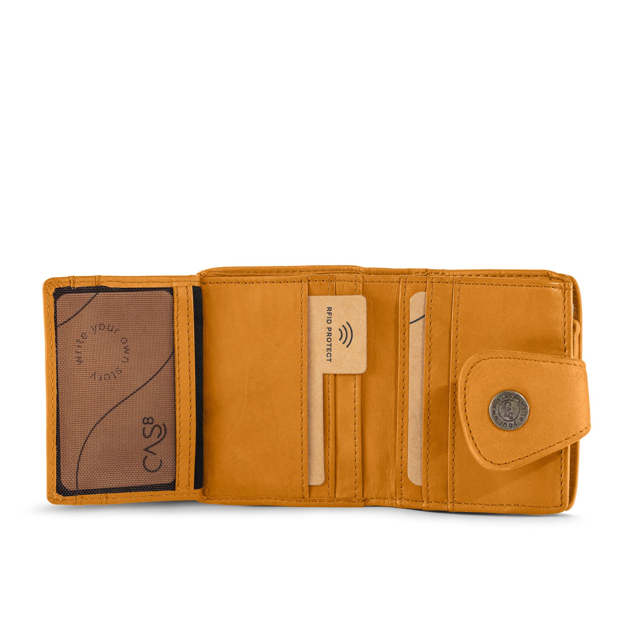 Cas8 Geldbörse Damen - Leder Portemonnaie, RFID Schutz, Portmonee für den A günstig online kaufen