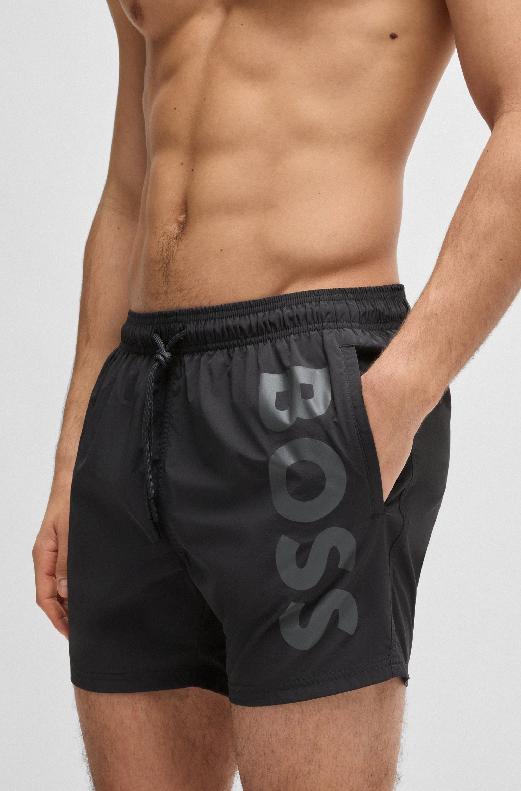 BOSS Badeshorts Octopus Mit BOSS Logoschriftzug, elastischer Taillenbund mi günstig online kaufen