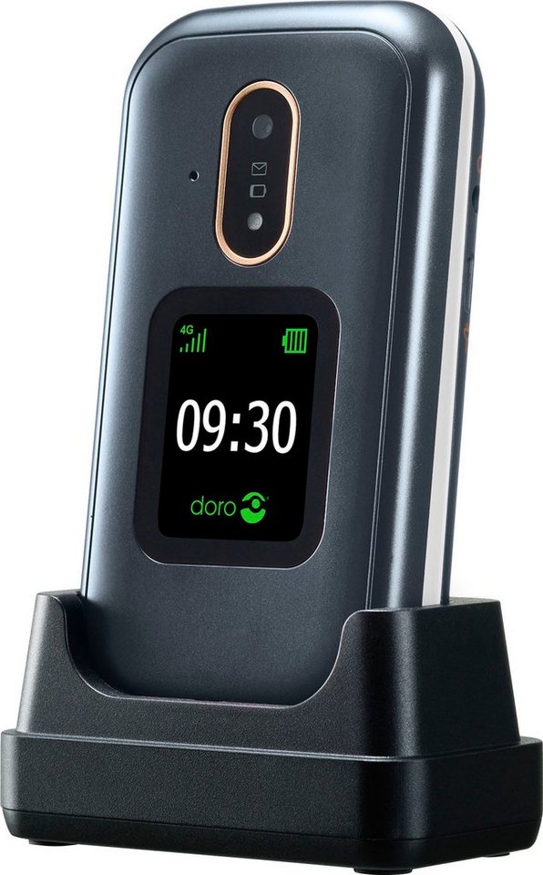 Doro 7080 Smartphone (7,11 cm/2,8 Zoll, 4 GB Speicherplatz, 5 MP Kamera),  Standby-/Gesprächszeit bis zu 280 / 6 Std. (3G), Akku: Lithium-Ionen, 1350  mAh