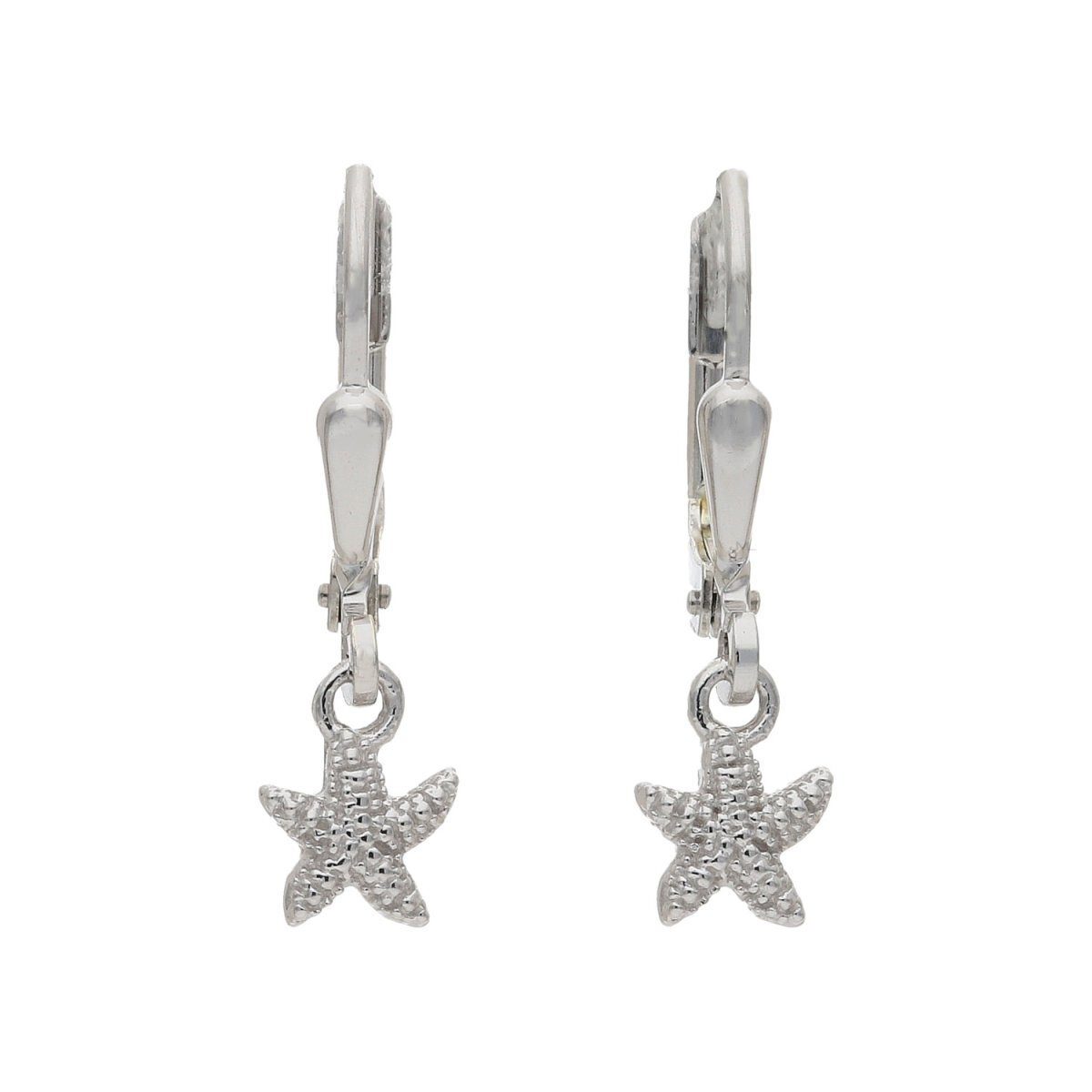 JuwelmaLux Paar Ohrhänger Ohrhänger Silber, Ohrhänger Stern, inkl. Schmuckschachtel | Ohrhänger