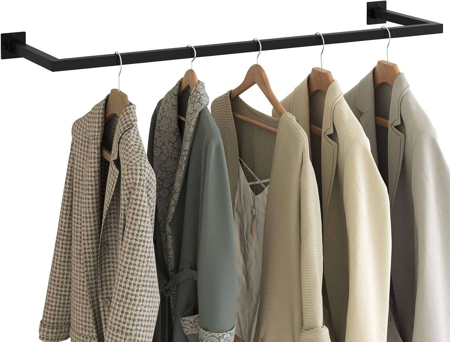 EUGAD Kleiderstange (1 St), Wand Rechteck, günstig online kaufen