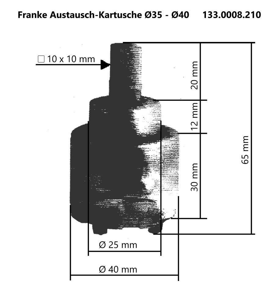 keenberk Armaturkartusche Reparatur-Set für Franke Armaturen Dichtungssatz und Ersatzkartusche