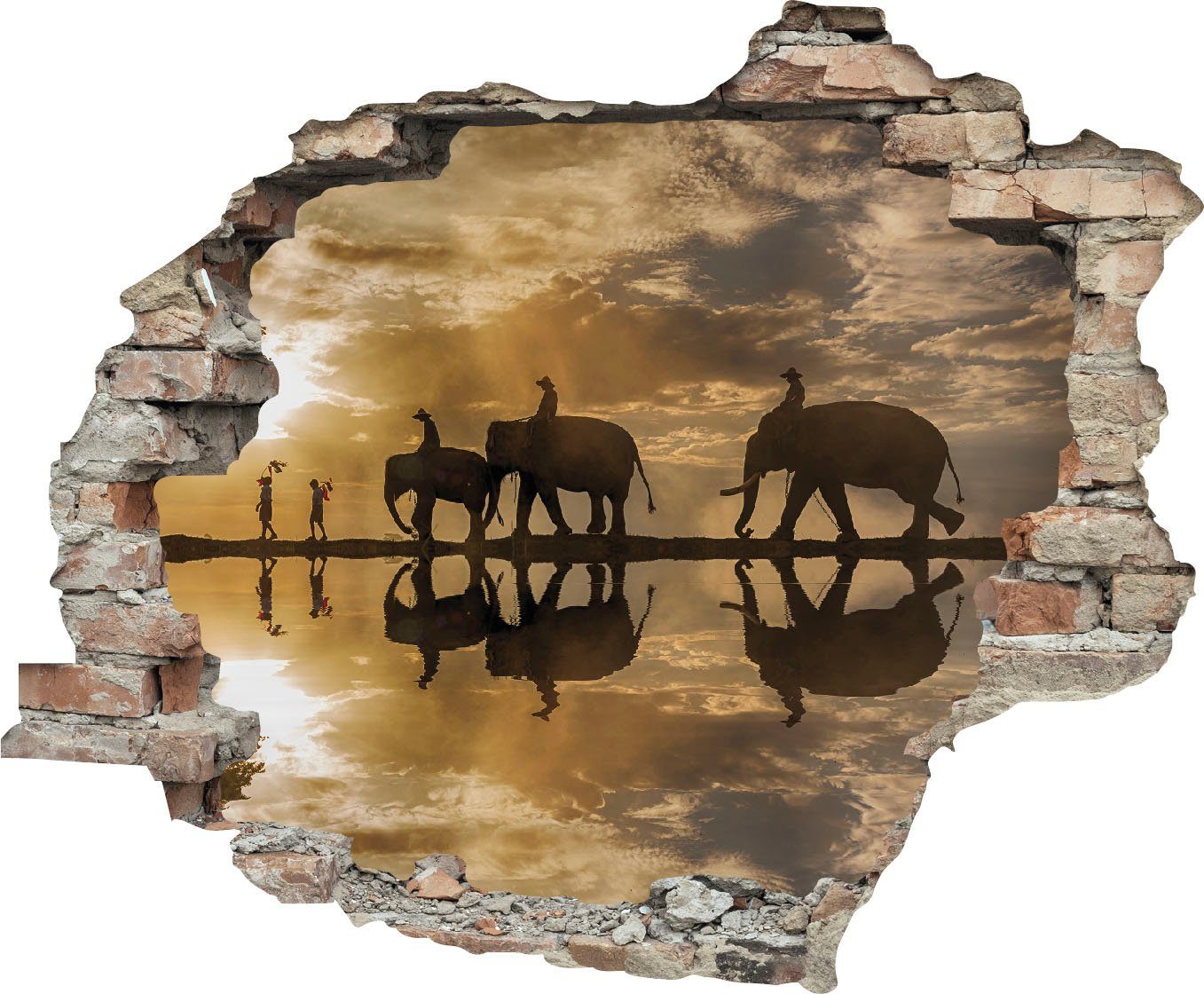 queence Wandtattoo Elefanten (1 St), Wandsticker, günstig online kaufen