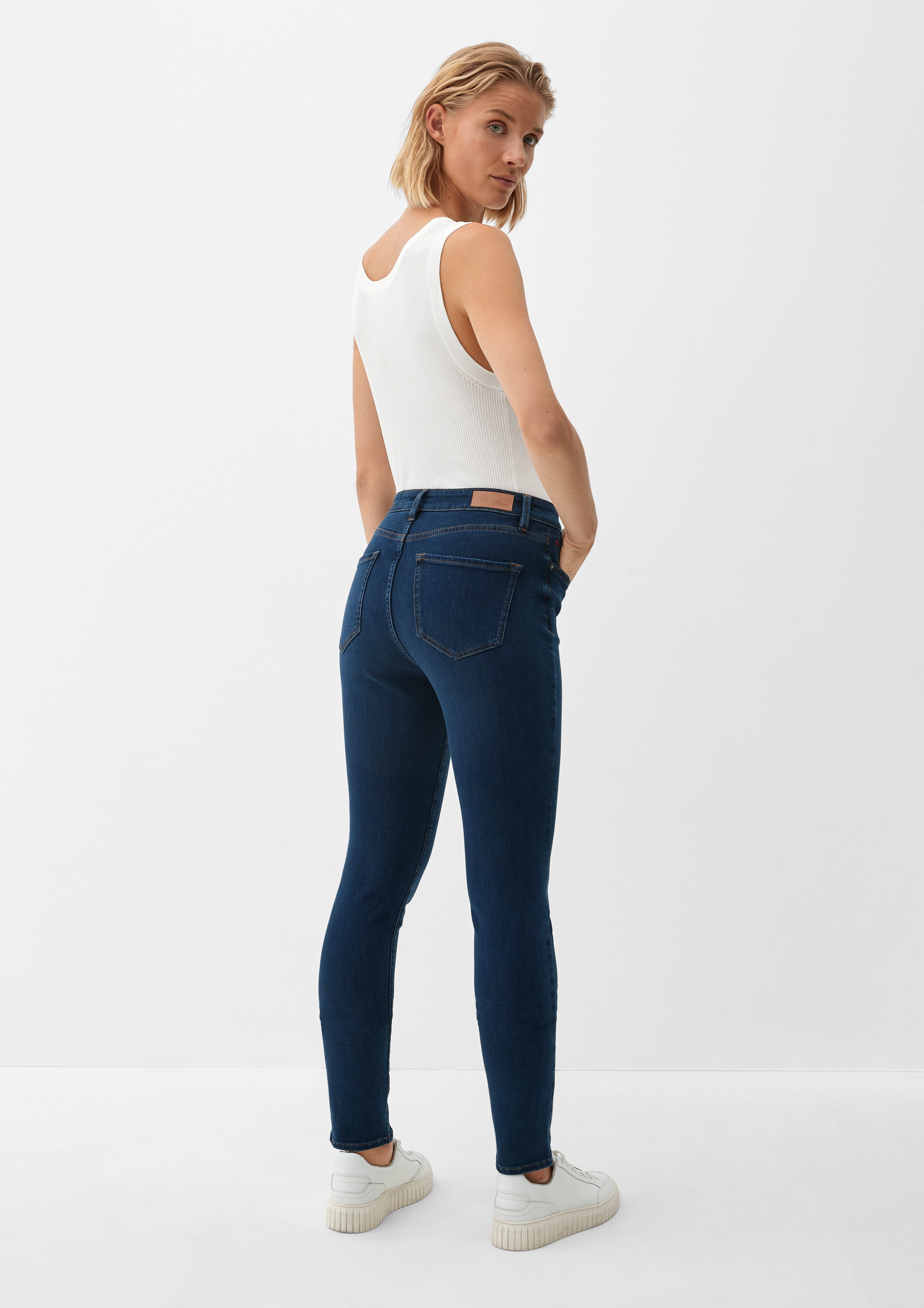 s.Oliver 5-Pocket-Jeans Mid Leg Ankle-Jeans / Rise / / Izabell Skinny Fit Skinny