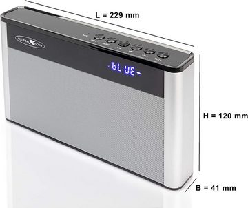 Reflexion SB200 UKW-Radio (Bluetooth-Radio, 2000mAh Akku, hochwertiges Aluminium Gehäuse)