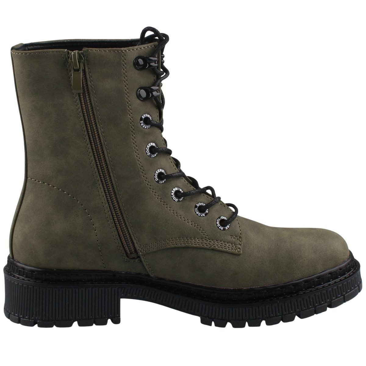 Dockers by Gerli 57BI201-630851 Stiefelette Angesagte Schnür-Stiefelette aus Kunstleder