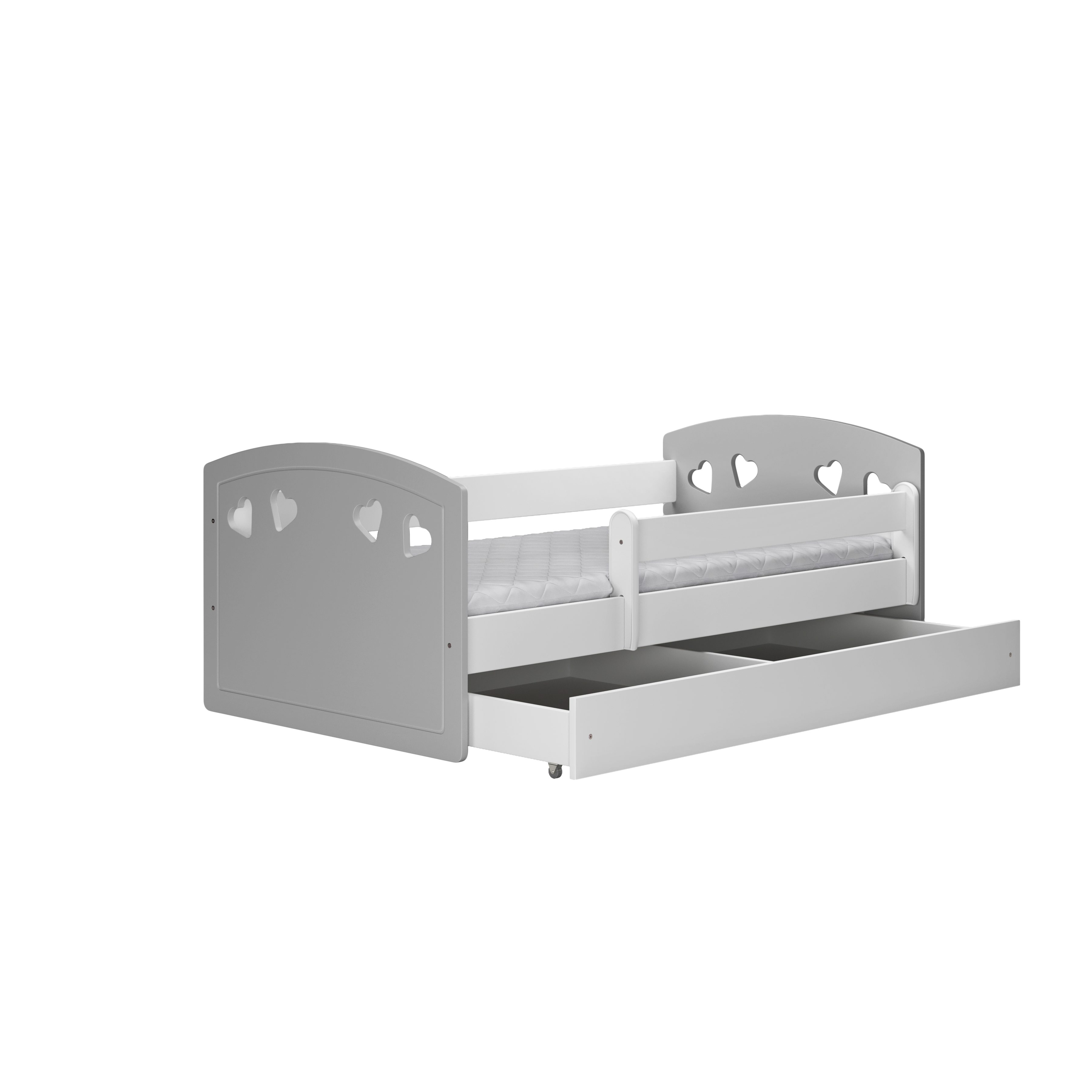 Raumhirsch Furniture Kinderbett 140x70 cm 160x80 cm 180x80 cm, optional mit Matratze & Schublade – verschiedene Farben & Varianten