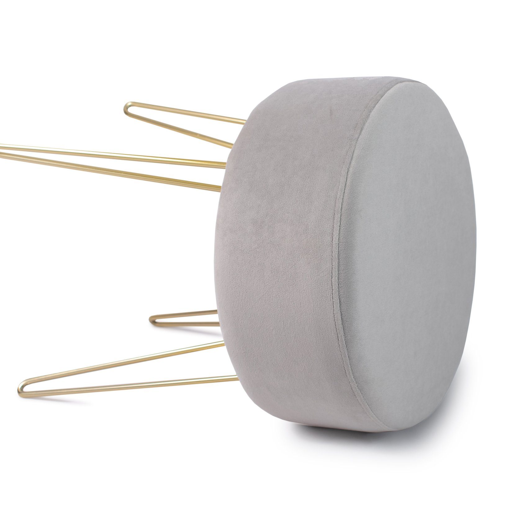 Zedelmaier Sitzhocker Runder Sitzhocker Samt Schminktisch Fußhocker Ottoman günstig online kaufen