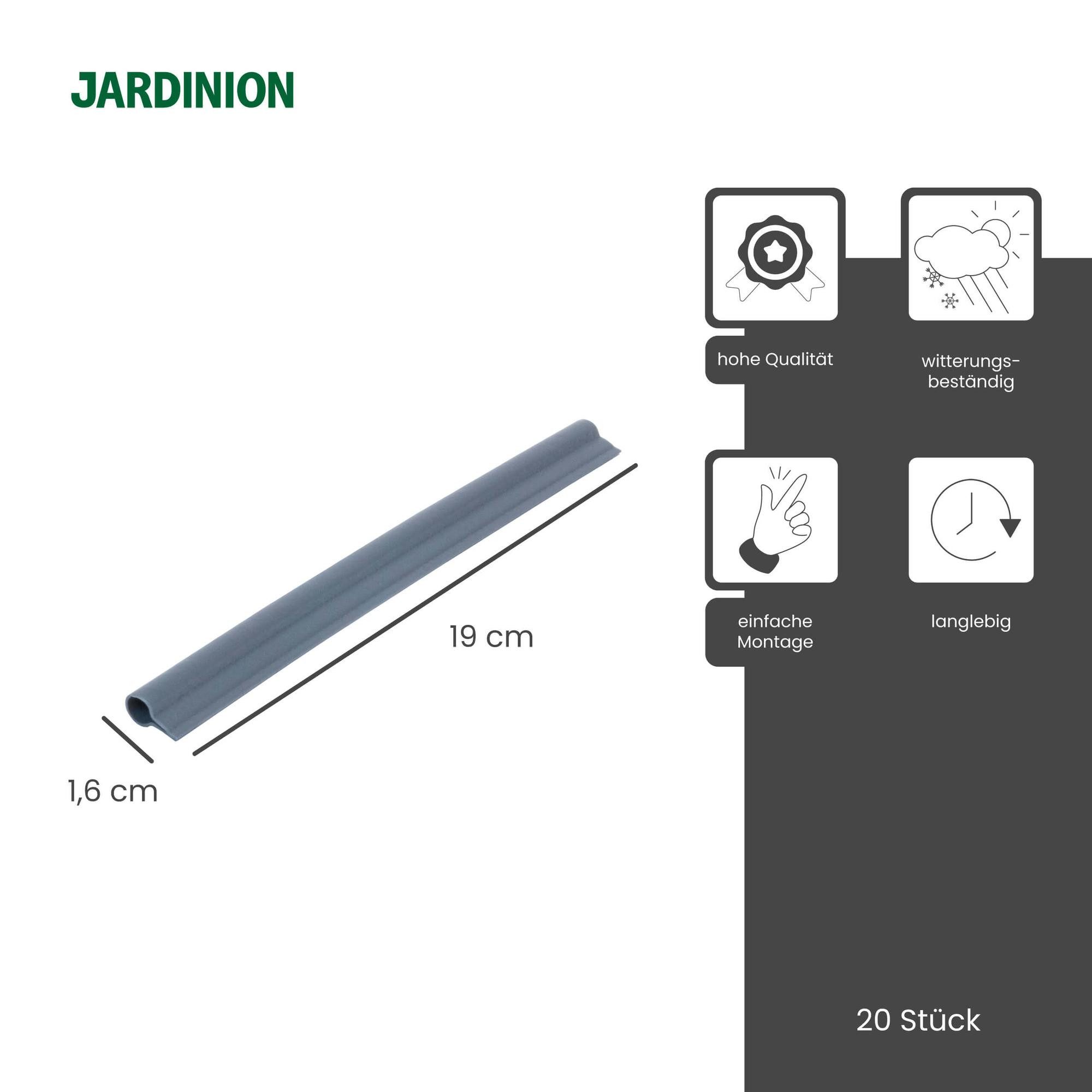 Jardinion Sichtschutzstreifen, (Befestigungsclips, Klemmschienen für Sichts günstig online kaufen