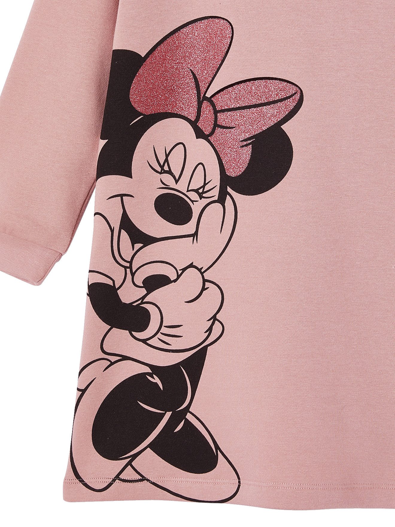 vertbaudet Minikleid Mädchen Kapuzen-Sweatkleid Disney MINNIE MAUS