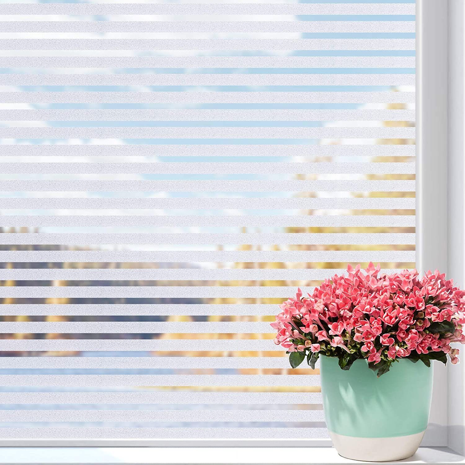 Für halbtransparent, Selbstklebend, Fensterfolie Zuhause Milchglasfolie Blickdicht Fensterfolie, Sichtschutzfolie Fenster Büro Fenster Fensterfolie AKKEE, Fensterfolie