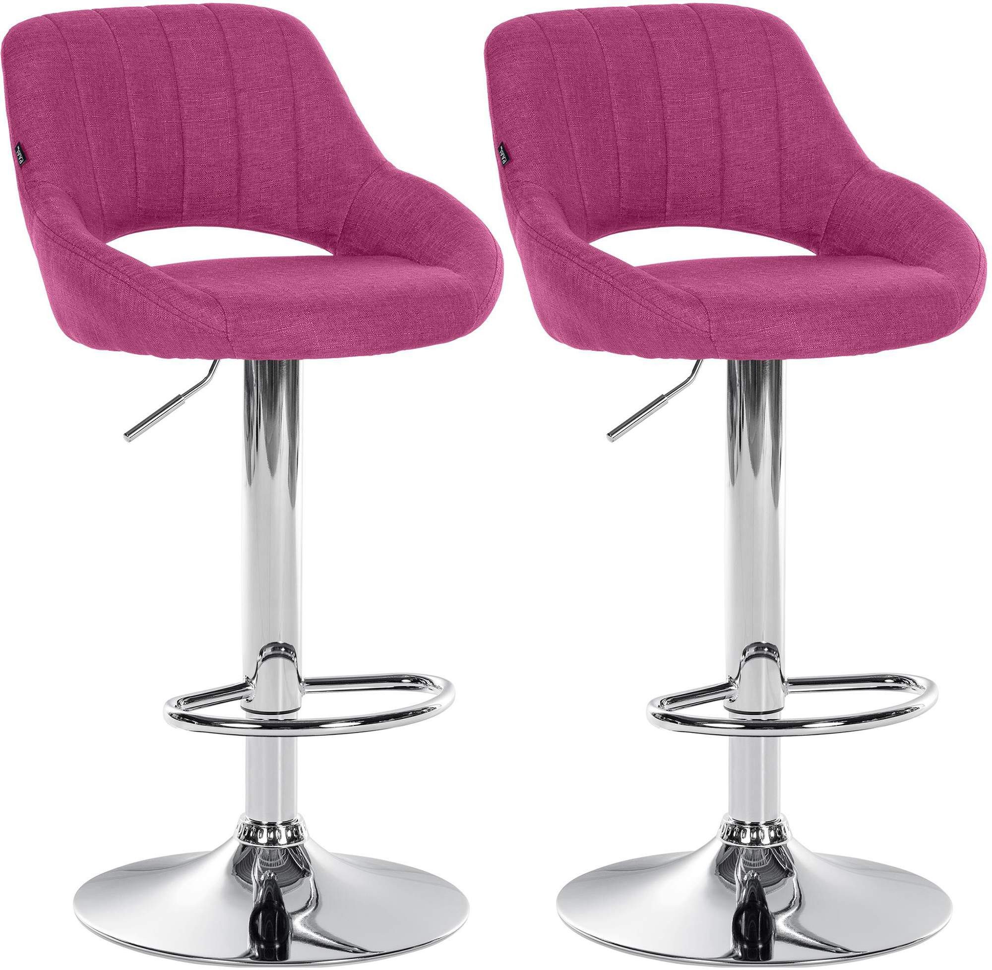 CLP Barhocker Milet Stoff (2er Set, günstig online kaufen