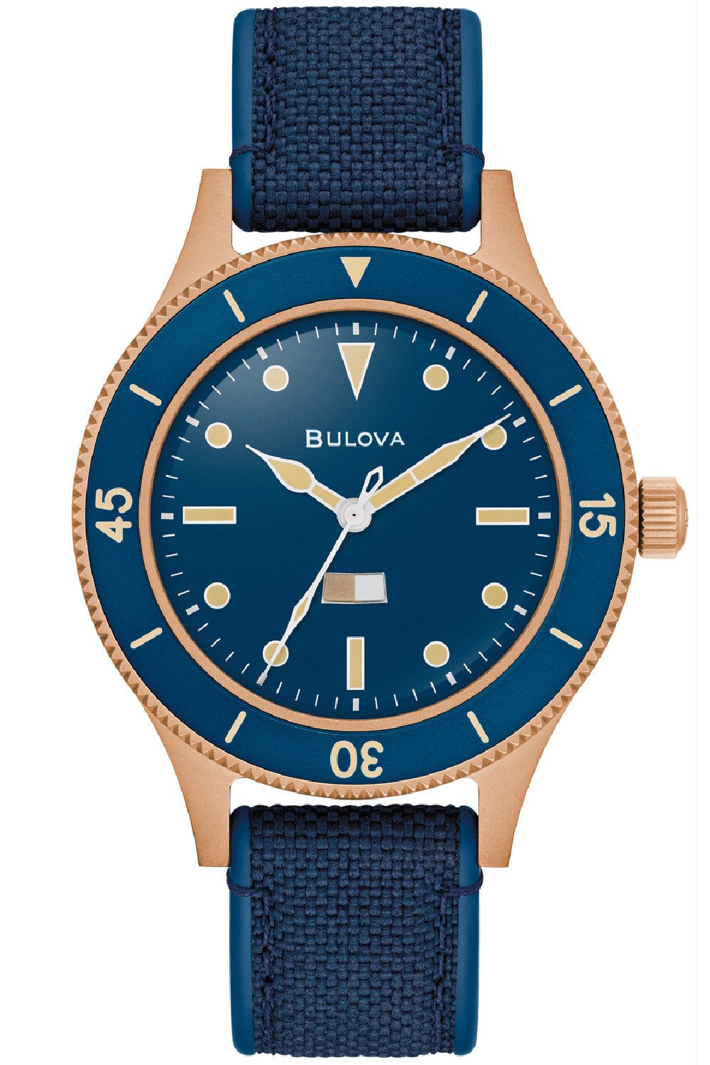 Bulova Automatikuhr Automatic Mil-Ships Special Edition Dunkelblau