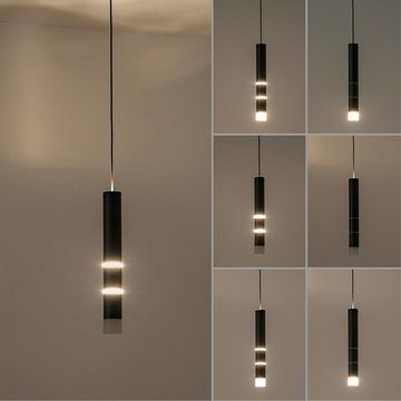 Paul Neuhaus LED Pendelleuchte PURE VEGA, 3-flammig, Weiß, Aluminium, Kunststoff, Memoryfunktion, LED fest integriert, Warmweiß, Hängeleuchte, Hängelampe, getrennt schaltbare Leuchtelemente