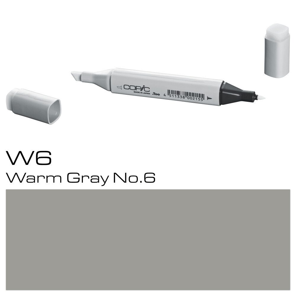 Thumbnail - COPIC Marker Typ W - 6: Layoutmarker in Warm Grey für Grafiker, (1-tlg)