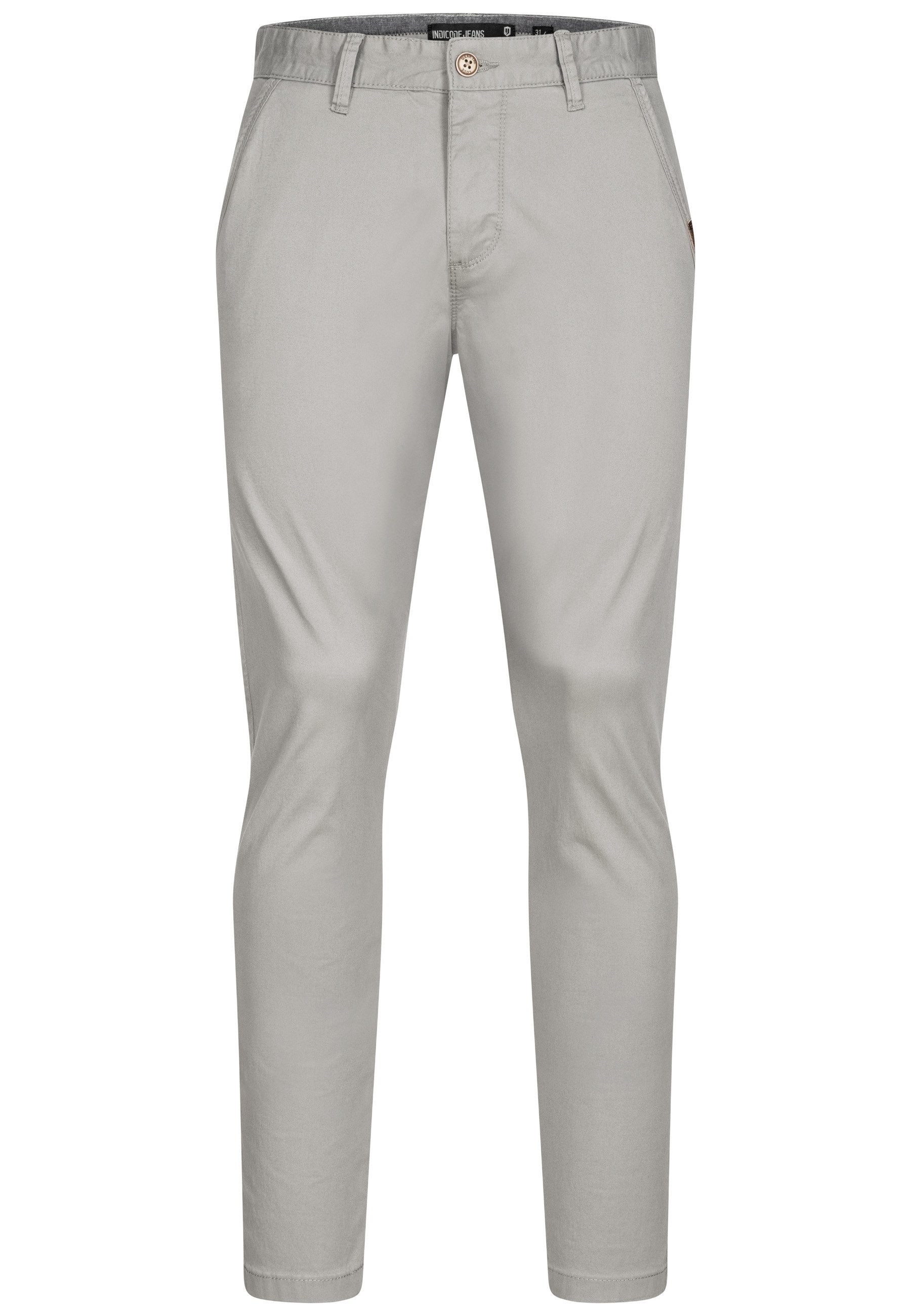 Indicode Chinohose Herren Cherry Chino Hose Herrenhose 98% Baumwolle, 2% Elasthan