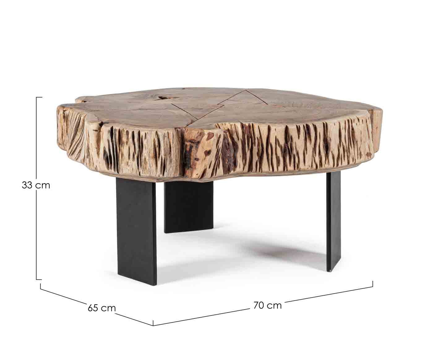 Bizzotto Couchtisch Keval aus Akazienholz, Natur günstig online kaufen