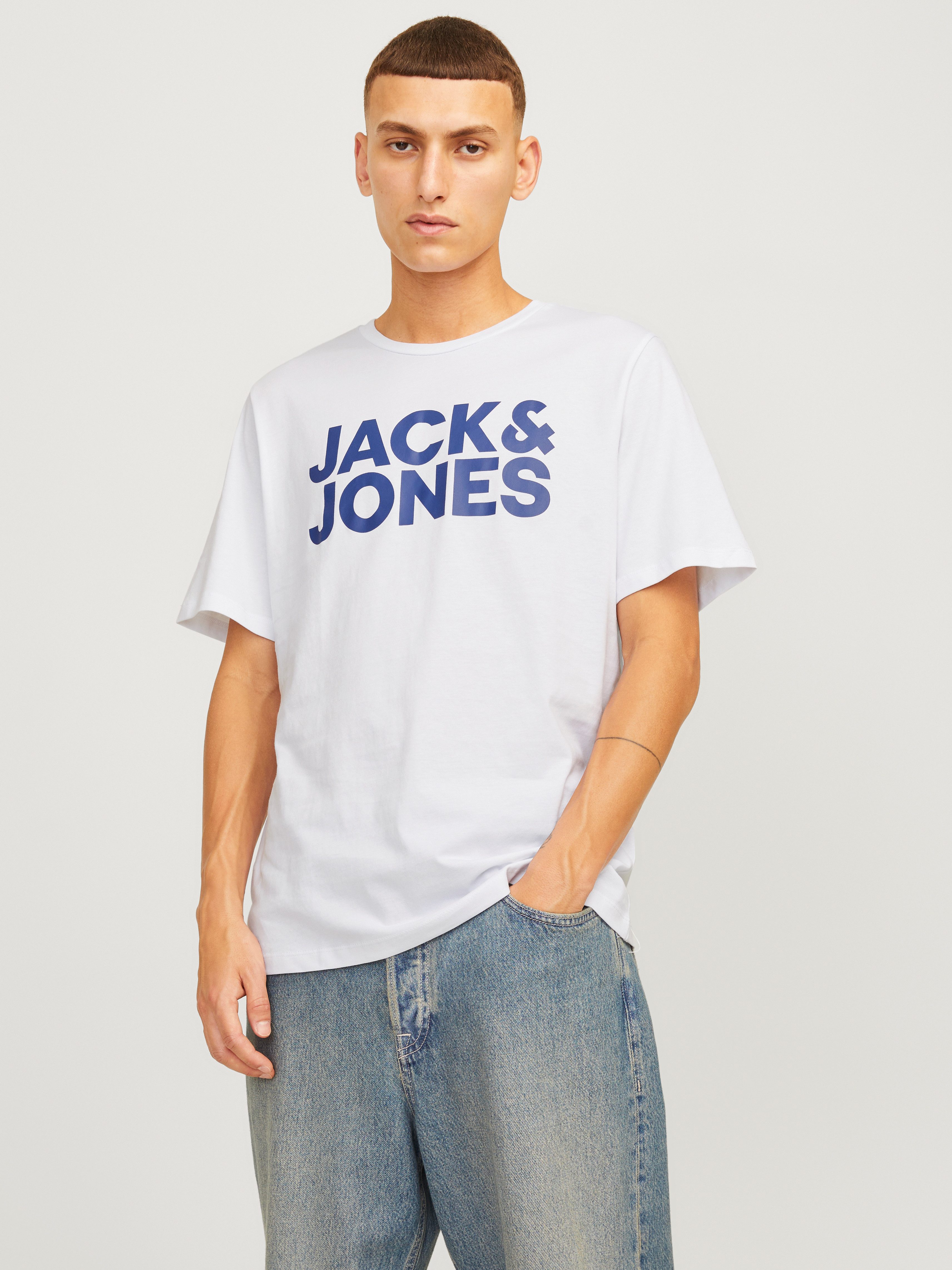 Jack & Jones Rundhalsshirt JJECORP LOGO TEE SS O-NECK 3PK MP NOOS (Packung, 3-tlg)