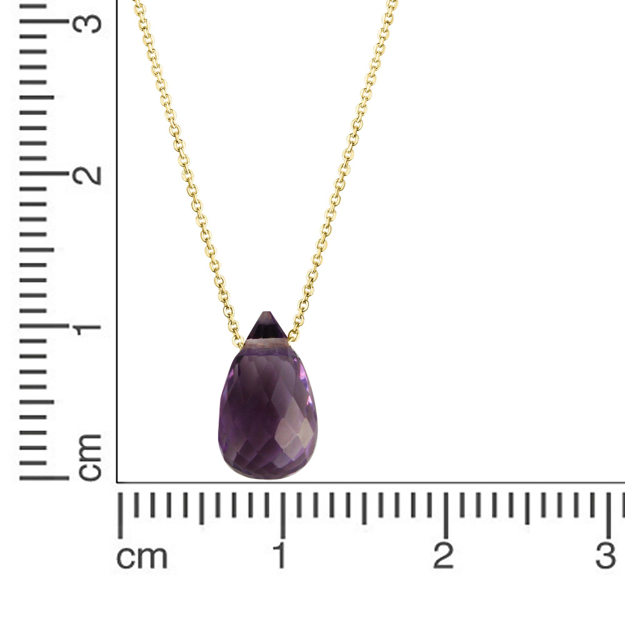 CELESTA Kette mit Anhänger 375 Gelbgold Amethyst günstig online kaufen