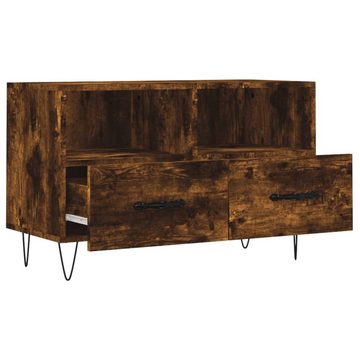 vidaXL TV-Schrank TV-Schrank Räuchereiche 80x36x50 cm Holzwerkstoff (1-St)